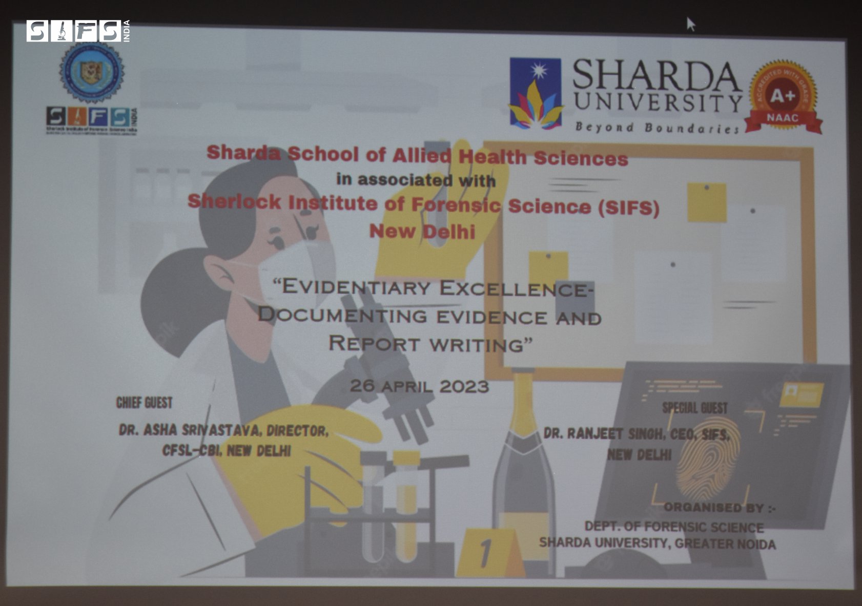 MoU signing ceremony with Sharda University, India